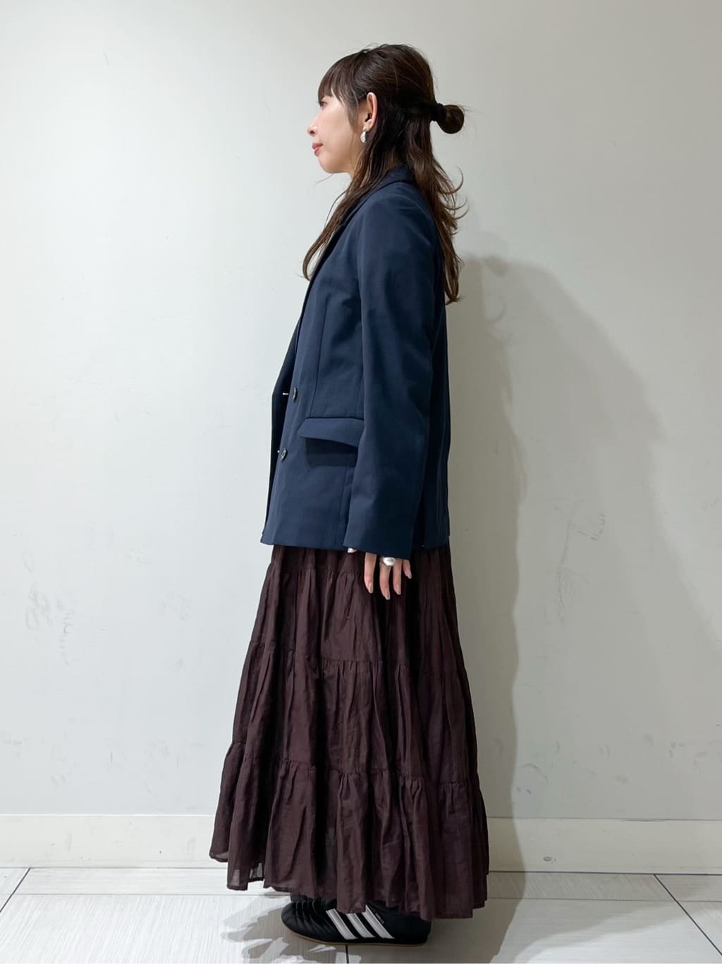 じゅんさんの「DRESSTERIOR｜【セットアップ可/吸水速乾/ウォッシャブル】リネンブレンドオックスダブルジャケット」を使ったコーディネート