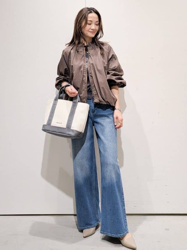 machiさんの「OPAQUE.CLIP｜ロゴジャカードニット【洗濯機OK】」を使ったコーディネート