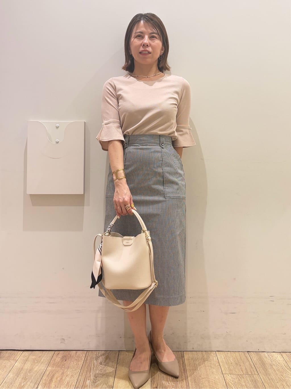 YUKOさんの「index｜クロスオーバルメタルリング」を使ったコーディネート
