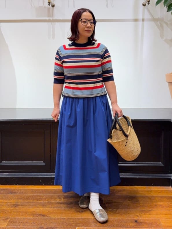 Asamiさんの「DRESSTERIOR｜◆【otonaMUSE5月号掲載】コットンシルクマルチボーダーニット」を使ったコーディネート