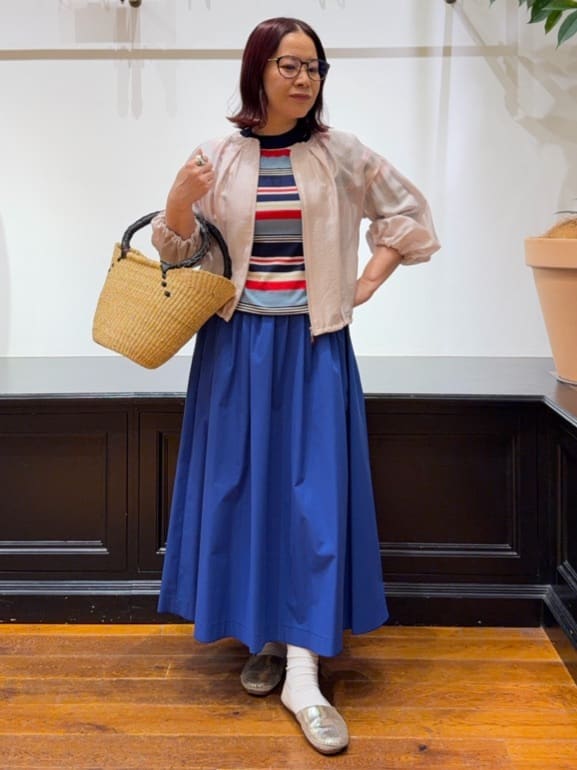 Asamiさんの「DRESSTERIOR｜◆【otonaMUSE5月号掲載】コットンシルクマルチボーダーニット」を使ったコーディネート