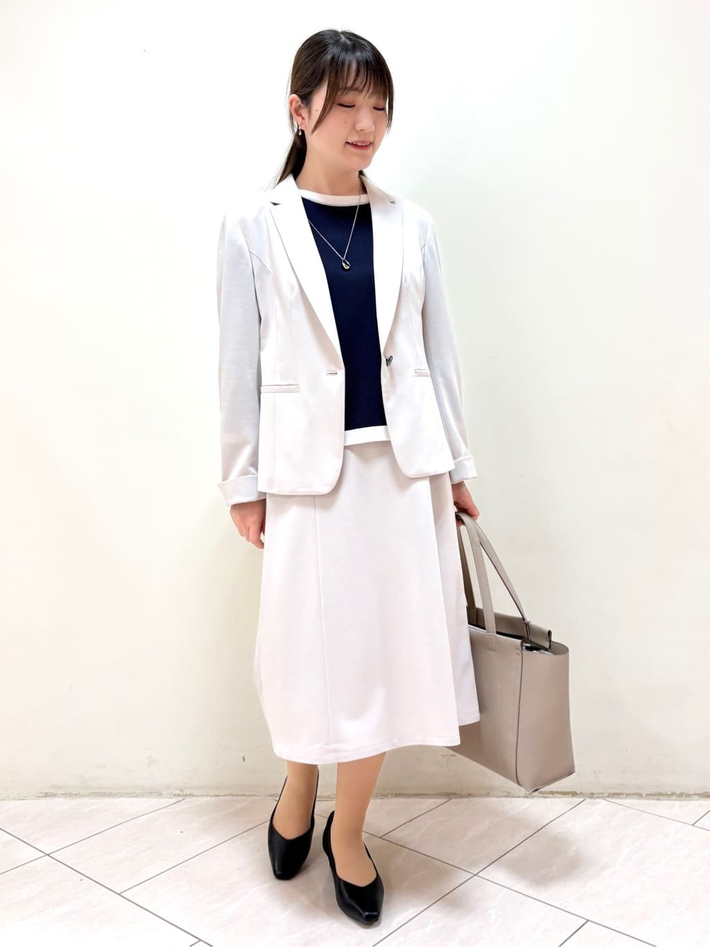 mikiさんの「Reflect｜【SS-4Lサイズ／UVカット／接触冷感】匠ジャケット／ベーシックテーラード」を使ったコーディネート