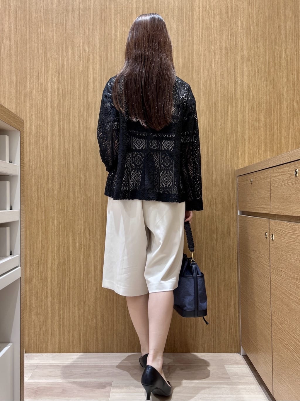 maiさんの「OPAQUE.CLIP｜レーステーラードジャケット【洗濯機OK】」を使ったコーディネート