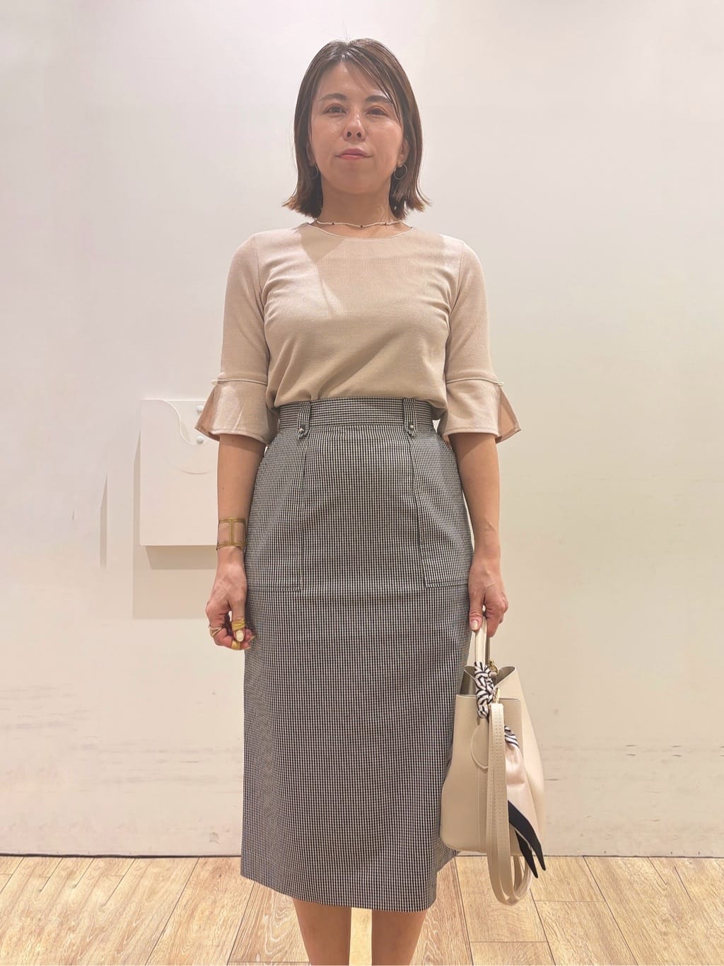 YUKOさんの「index｜クロスオーバルメタルリング」を使ったコーディネート