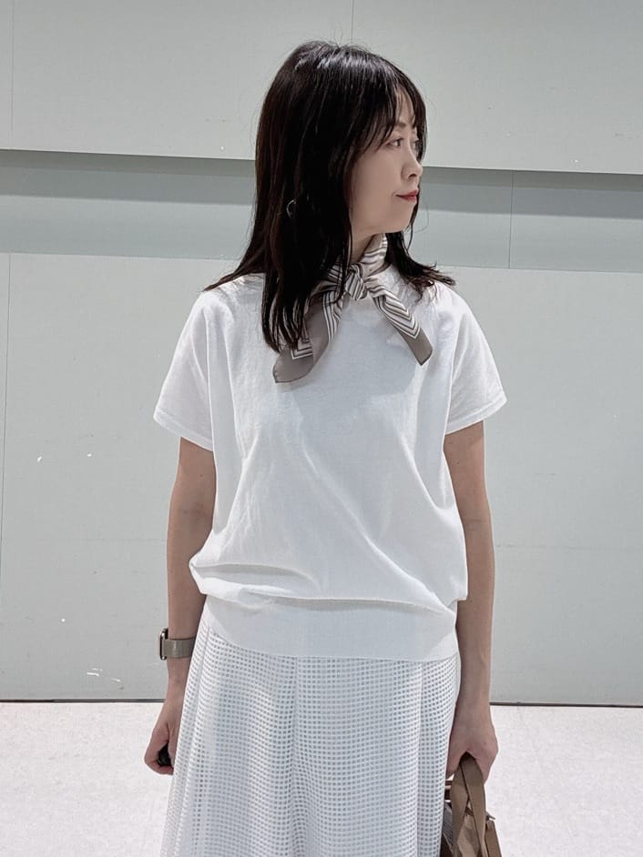 makiさんの「UNTITLED｜◆【9色展開/アンサンブル可】コットンクルーネックカーディガン」を使ったコーディネート