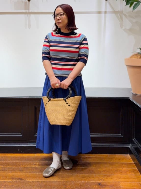 Asamiさんの「DRESSTERIOR｜◆【otonaMUSE5月号掲載】コットンシルクマルチボーダーニット」を使ったコーディネート