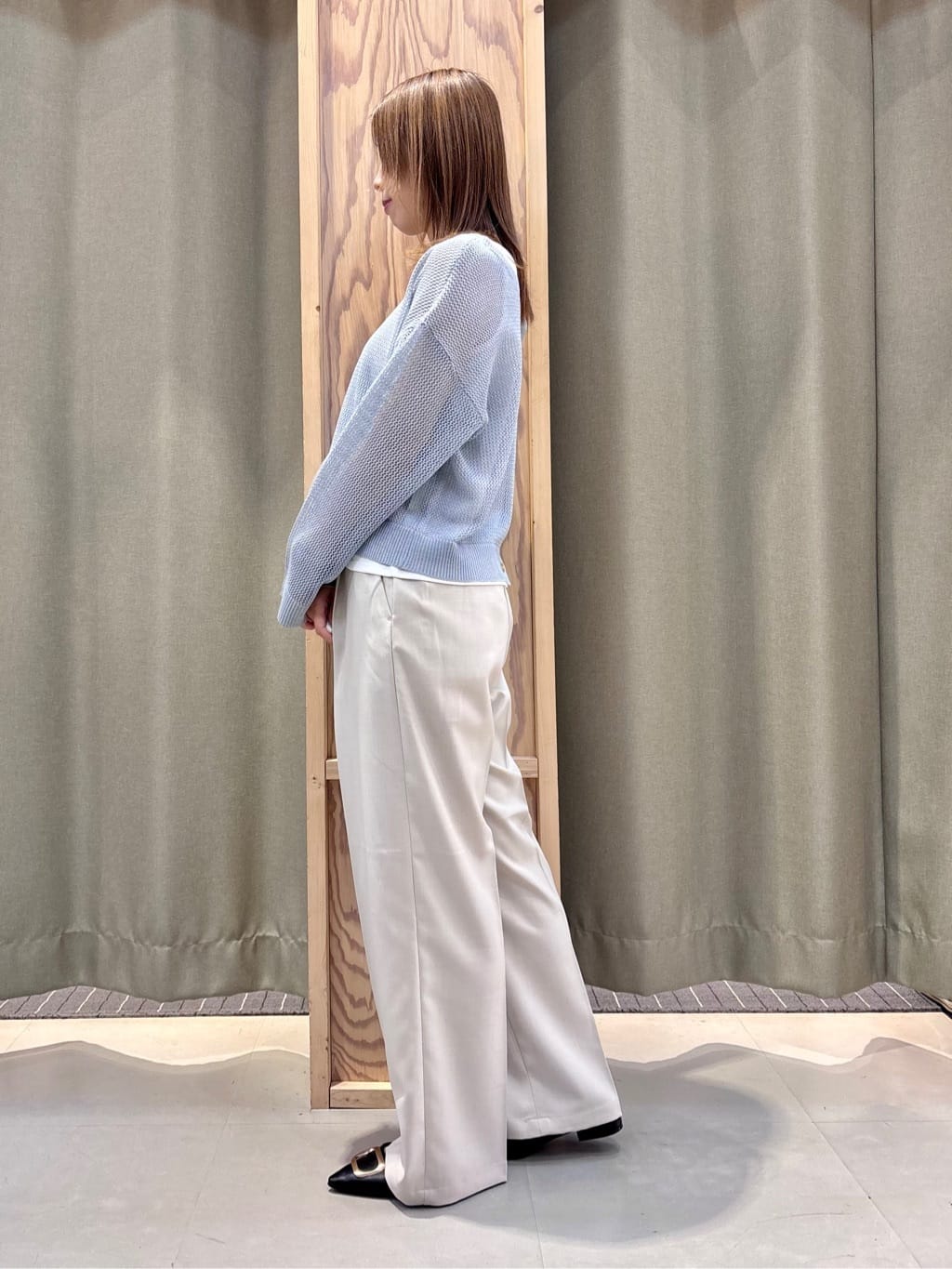HaNeさんの「THE SHOP TK｜【2点セット】前後2wayラメメッシュタンクセット」を使ったコーディネート
