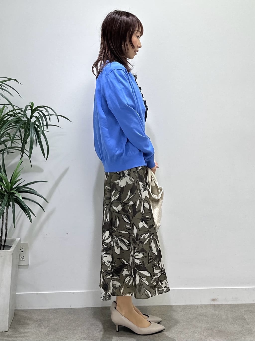 Miwaさんの「UNTITLED｜◆【9色展開/アンサンブル可】コットンクルーネックカーディガン」を使ったコーディネート