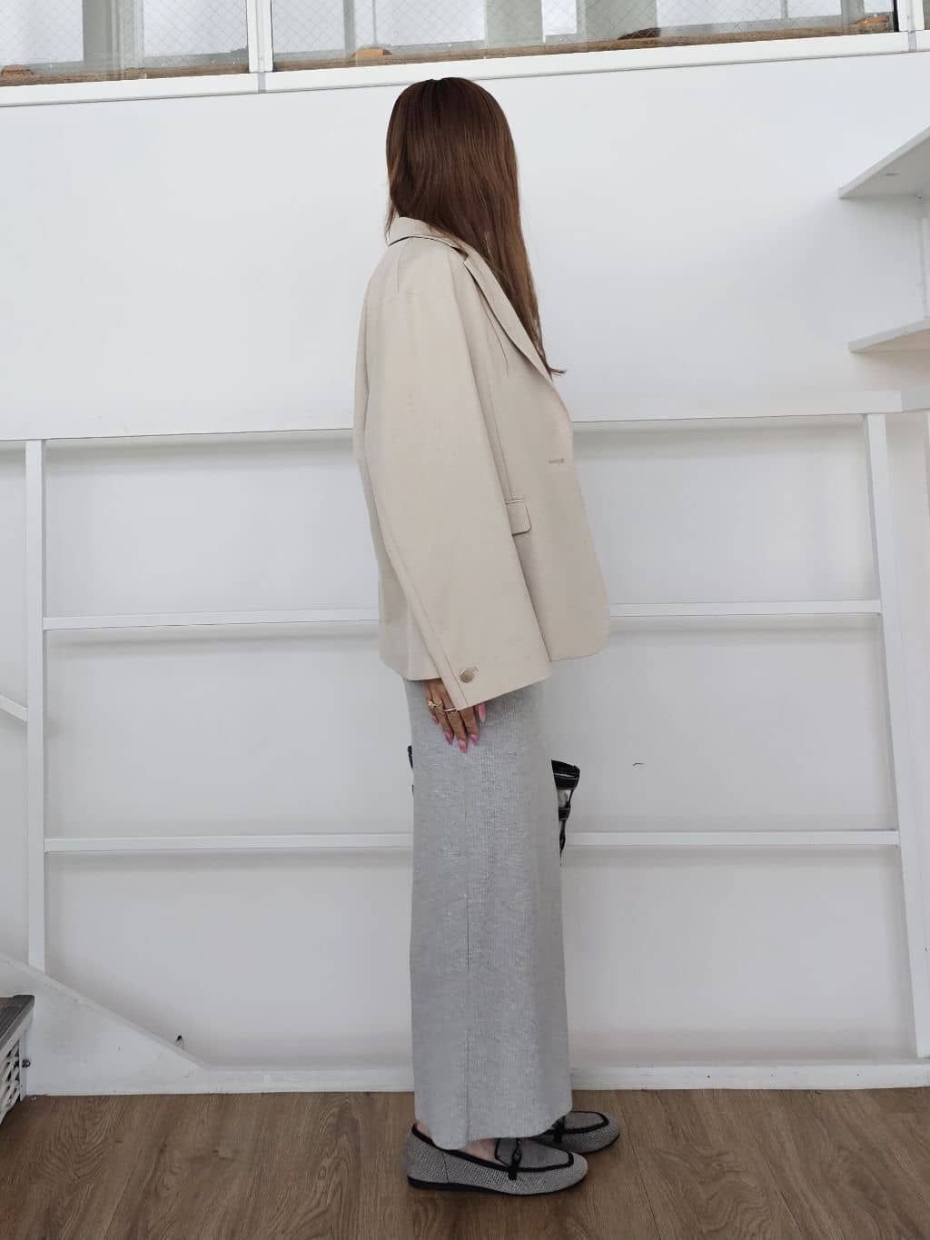 ゆゆさんの「SHOO･LA･RUE｜【S-LL/セットアップ可/イージーケア/UV】オンにもオフにも 軽やかシングルジャケット」を使ったコーディネート