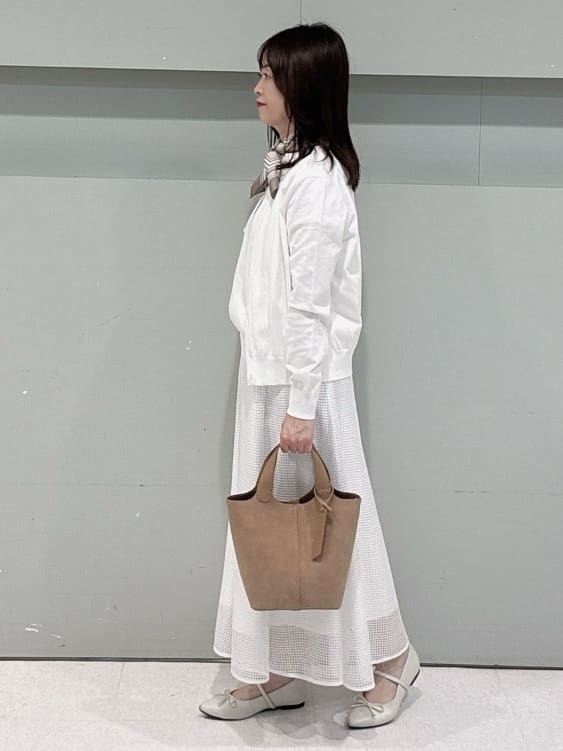 makiさんの「UNTITLED｜◆【9色展開/アンサンブル可】コットンクルーネックカーディガン」を使ったコーディネート