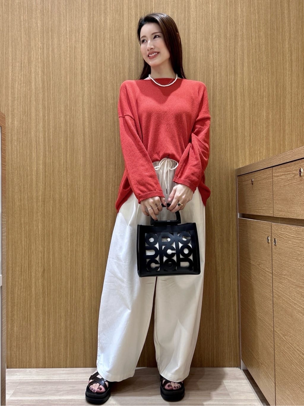 maiさんの「OPAQUE.CLIP｜麻混リラクシーニット【洗濯機OK】」を使ったコーディネート