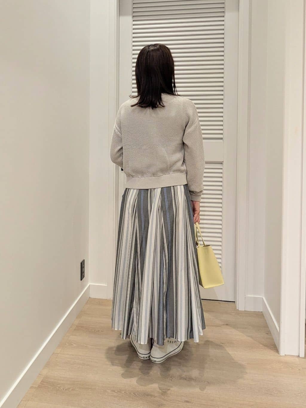 enさんの「Dessin｜【洗える】コットンメッシュニットカーディガン」を使ったコーディネート