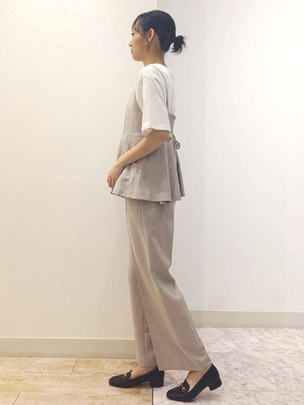 ケイさんの「grove｜【UVカット/接触冷感】プリントアソート5分袖Tシャツ」を使ったコーディネート