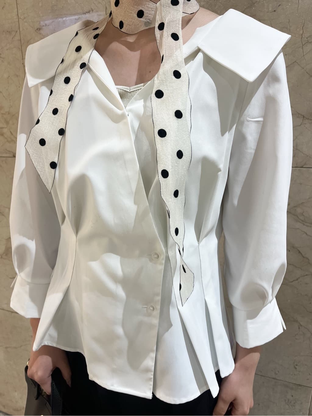 まひるさんの「index｜【吸水速乾】ストレッチワイドストレートパンツ／セットアップ対応《洗濯機OK》」を使ったコーディネート