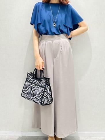 Miwaさんの「UNTITLED｜【きれいめ／接触冷感／日本製】ハンカチスリーブプルオーバー」を使ったコーディネート