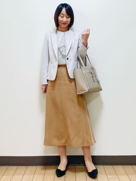 Riiさんの「Reflect｜【SS-4Lサイズ／UVカット／接触冷感】匠ジャケット／ベーシックテーラード」を使ったコーディネート