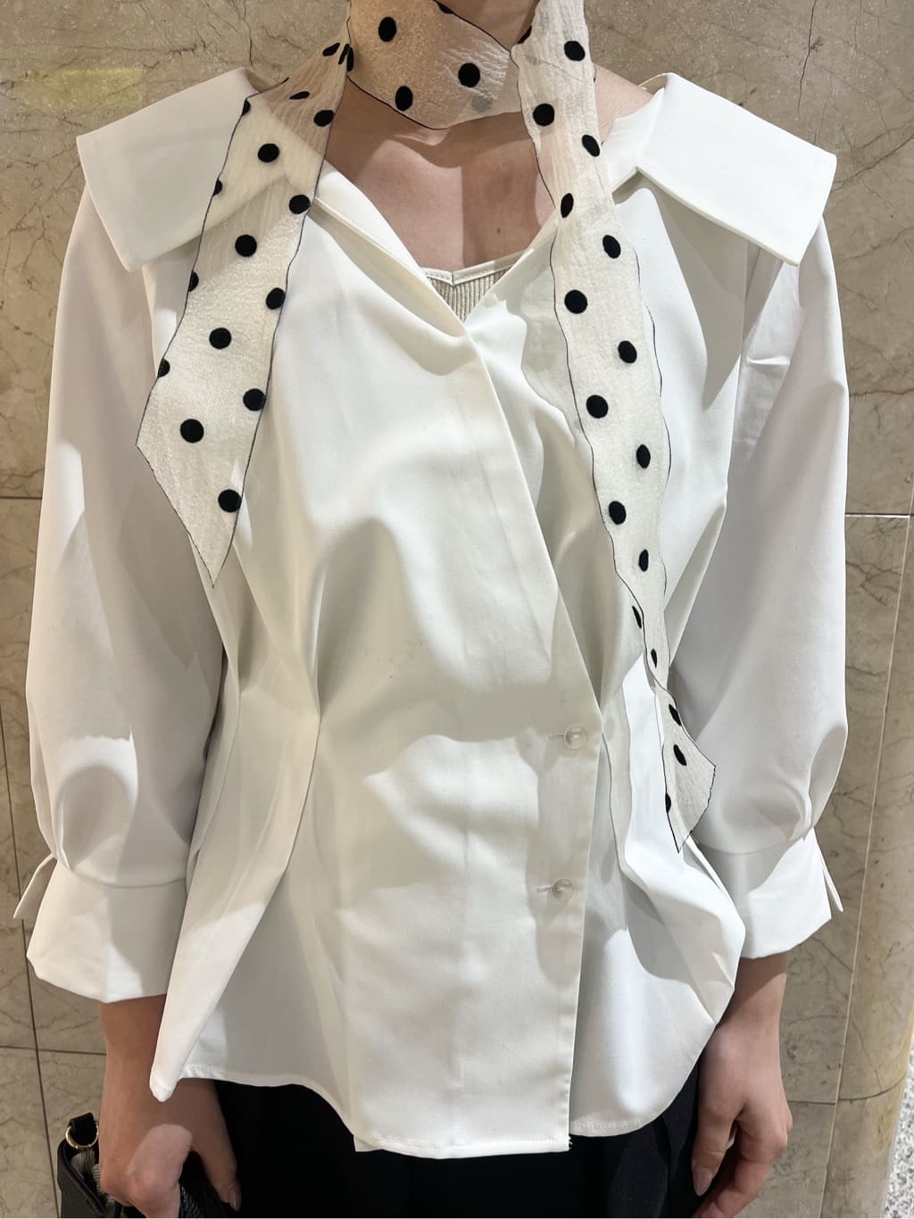 まひるさんの「index｜【吸水速乾】ストレッチワイドストレートパンツ／セットアップ対応《洗濯機OK》」を使ったコーディネート