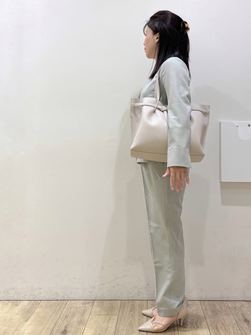 mameさんの「index｜【接触冷感／吸水速乾】ノーカラージャケット／セットアップ対応可《洗える／防シワ／ストレッチ》」を使ったコーディネート