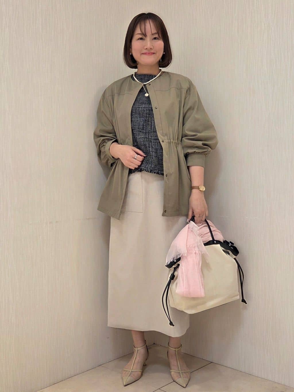 naokoさんの「UNTITLED｜◆【はっ水】ライトコットンミリタリーコート」を使ったコーディネート