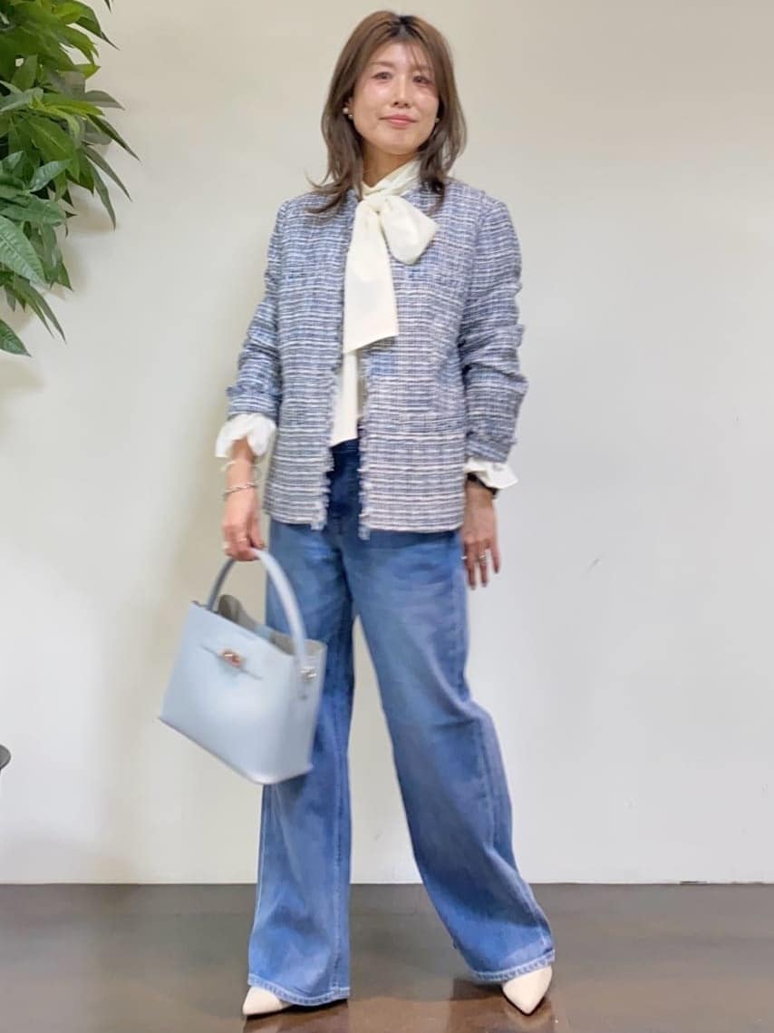 tomoさんの「UNTITLED｜【仕事着/スーツ】ファンシーツイード ジャケット」を使ったコーディネート