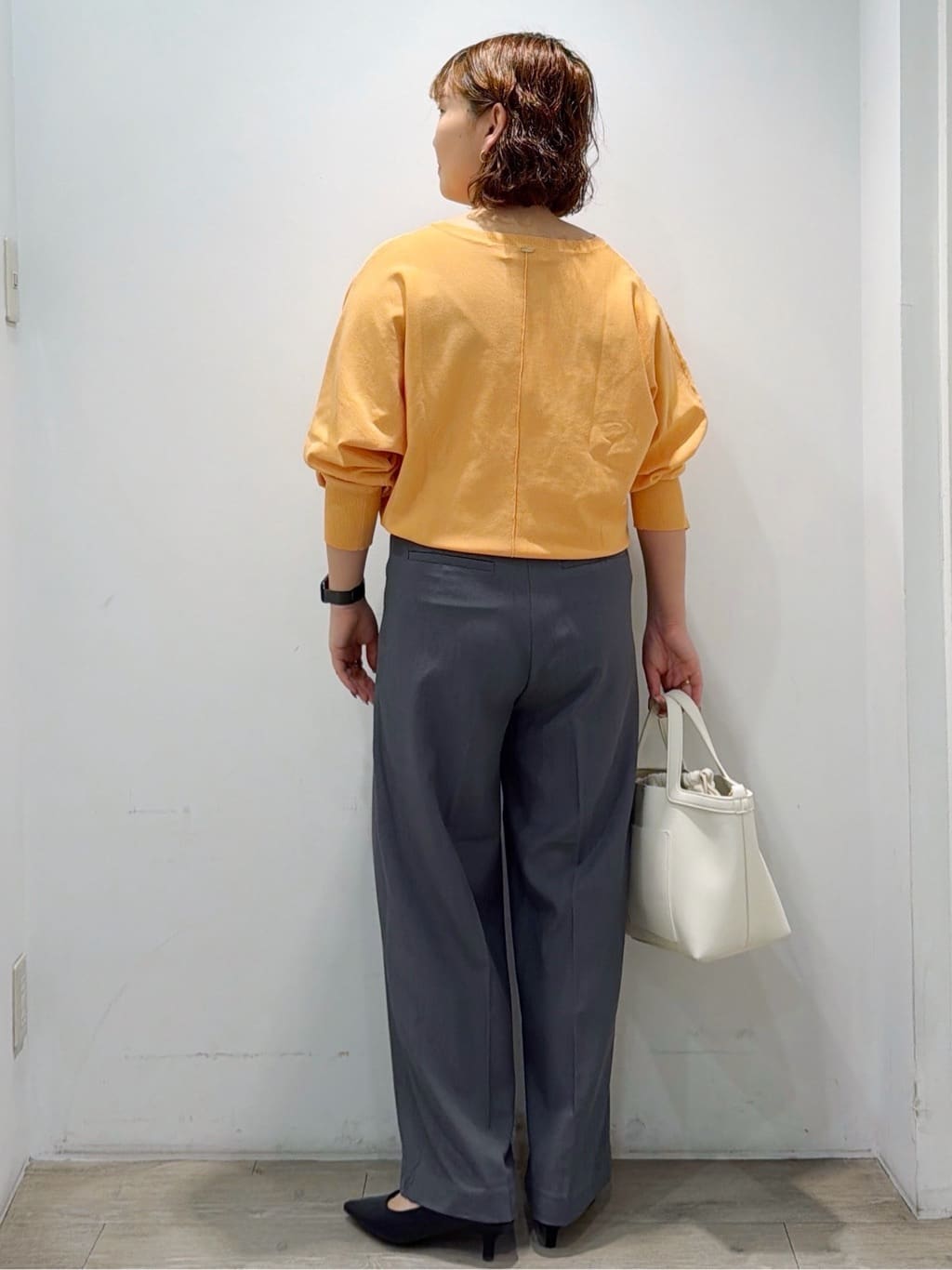 sumicaさんの「OPAQUE.CLIP｜リラクシードルマンスリーブニット【洗濯機OK／抗ピル】」を使ったコーディネート
