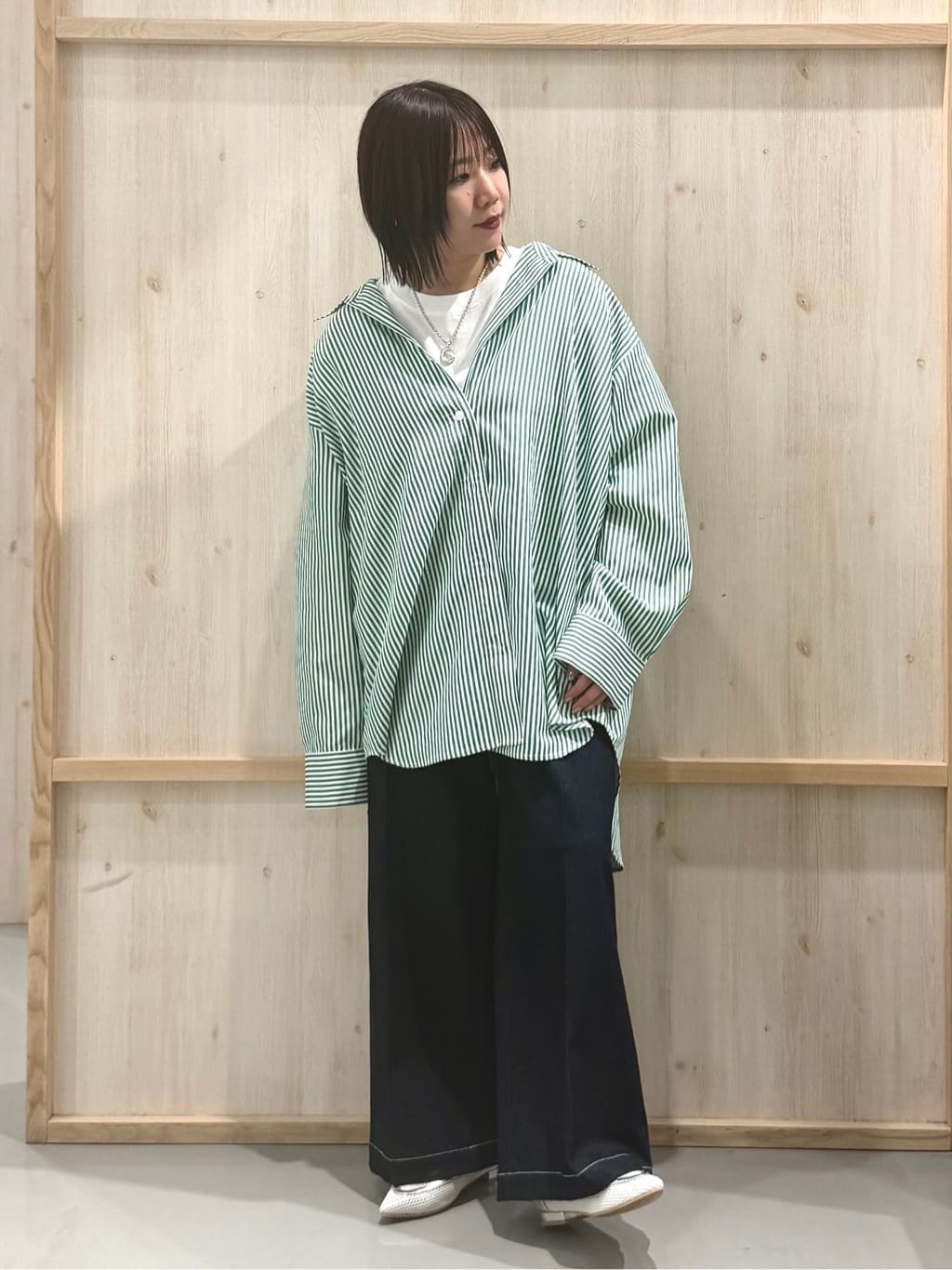 nanaさんの「THE SHOP TK｜【POLO BCS 別注】ワンポイント刺繍T」を使ったコーディネート