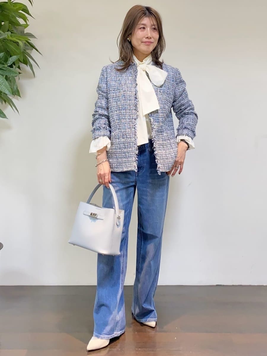 tomoさんの「UNTITLED｜【仕事着/スーツ】ファンシーツイード ジャケット」を使ったコーディネート