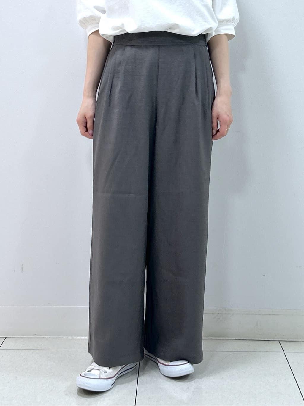 Kaiさんの「Dessin｜【360度可愛い】バックヘンリーカットソー5分袖」を使ったコーディネート