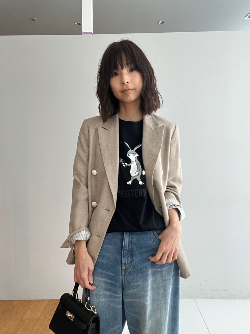 misaさんの「DRESSTERIOR｜【セットアップ可】リネンブレンドダブルブレストジャケット」を使ったコーディネート