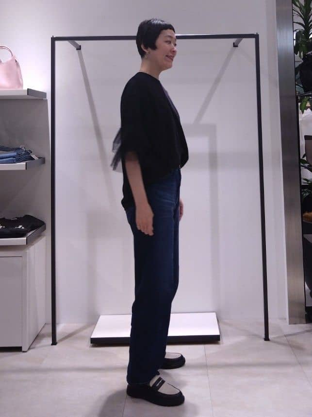 まちこさんの「UNTITLED｜【新色追加/人気デニム】MAKE&times;DENIMスリムストレート」を使ったコーディネート