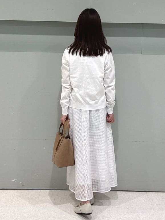 makiさんの「UNTITLED｜◆【9色展開/アンサンブル可】コットンクルーネックカーディガン」を使ったコーディネート