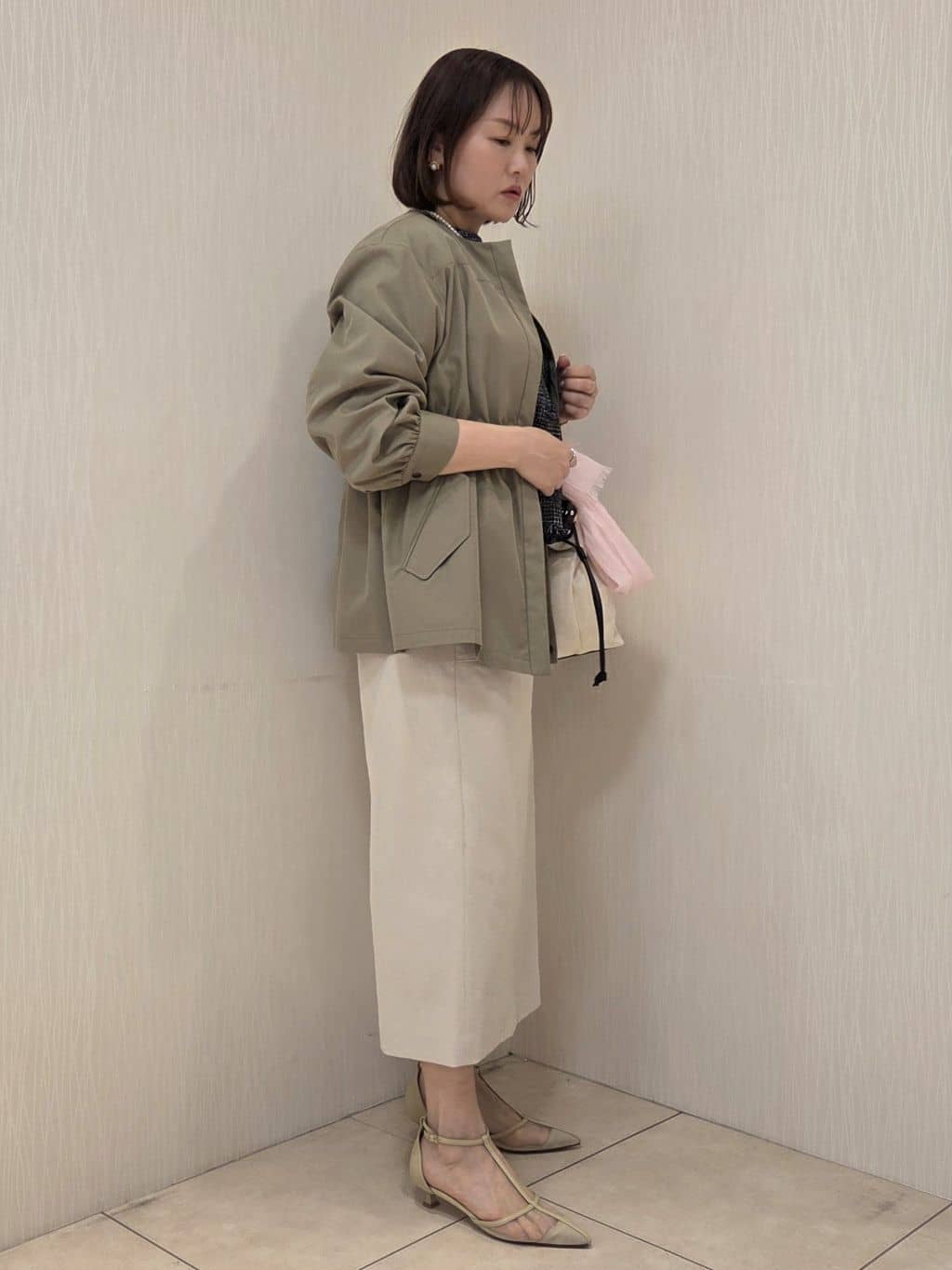 naokoさんの「UNTITLED｜◆【はっ水】ライトコットンミリタリーコート」を使ったコーディネート