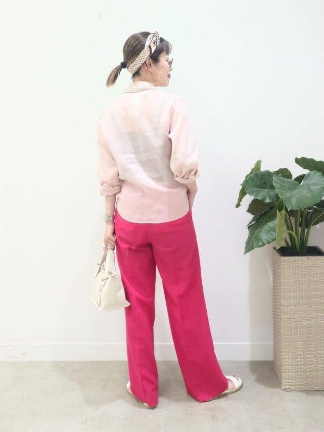 MUTSUKOさんの「UNTITLED｜【接触冷感】ドライタッチシャツ」を使ったコーディネート