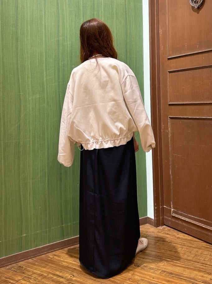 かおりさんの「SHOO･LA･RUE｜【毎日洗える/S-LL/UV】上半身すっきり 二の腕見せない5分袖ニット」を使ったコーディネート