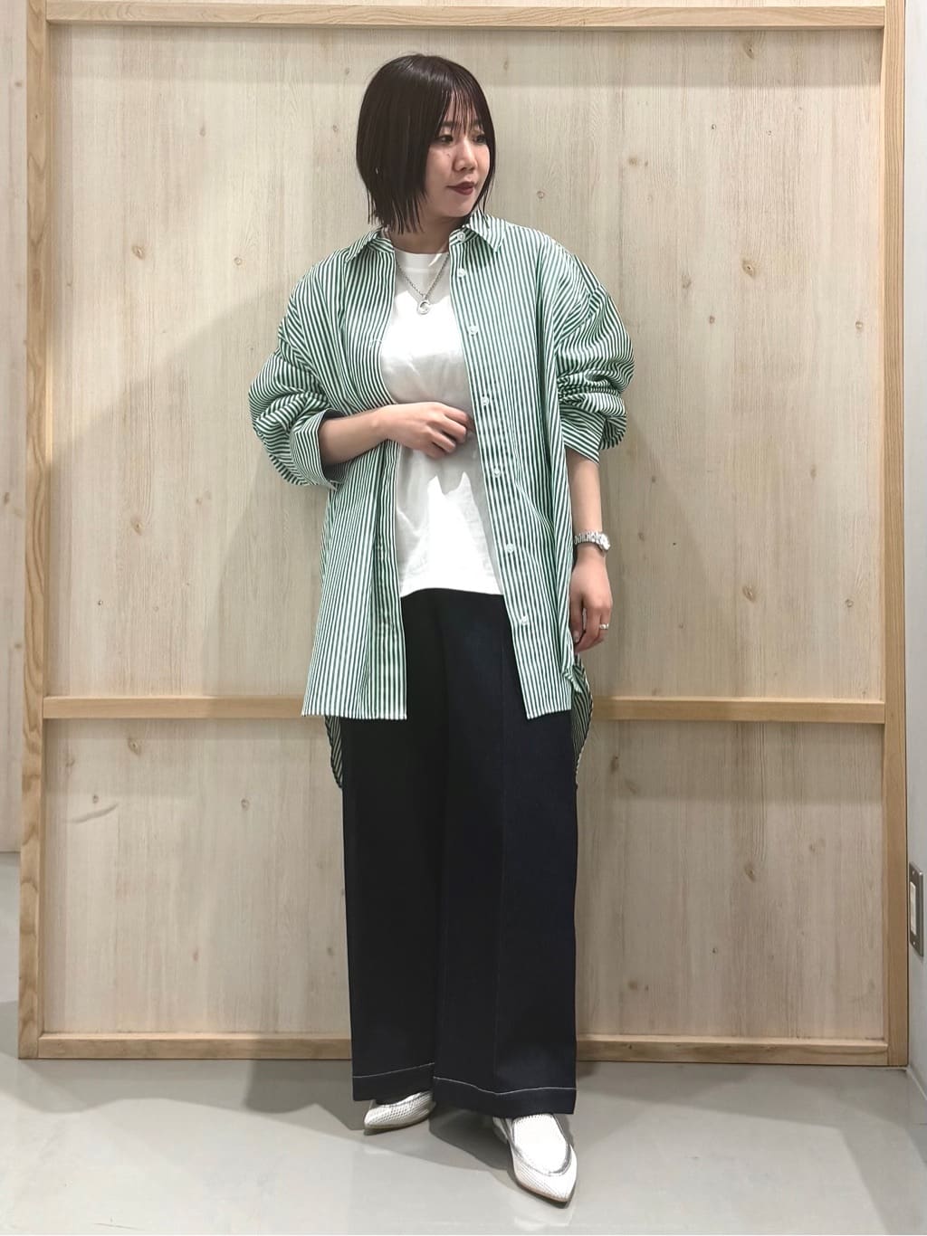 nanaさんの「THE SHOP TK｜【POLO BCS 別注】ワンポイント刺繍T」を使ったコーディネート