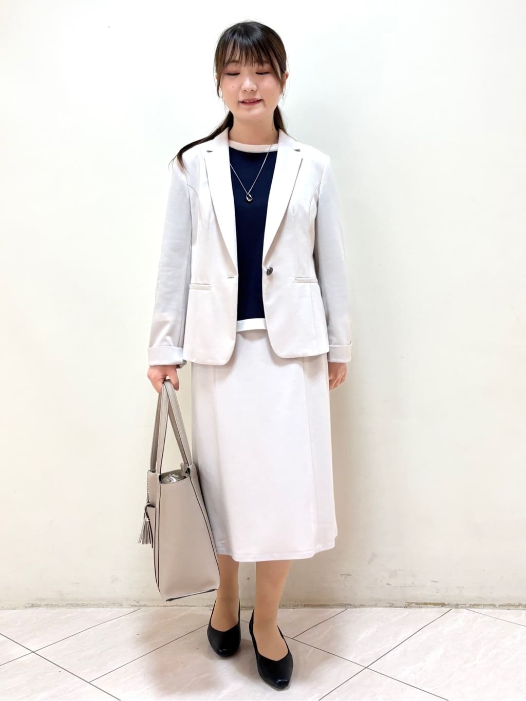 mikiさんの「Reflect｜【SS-4Lサイズ／UVカット／接触冷感】匠ジャケット／ベーシックテーラード」を使ったコーディネート