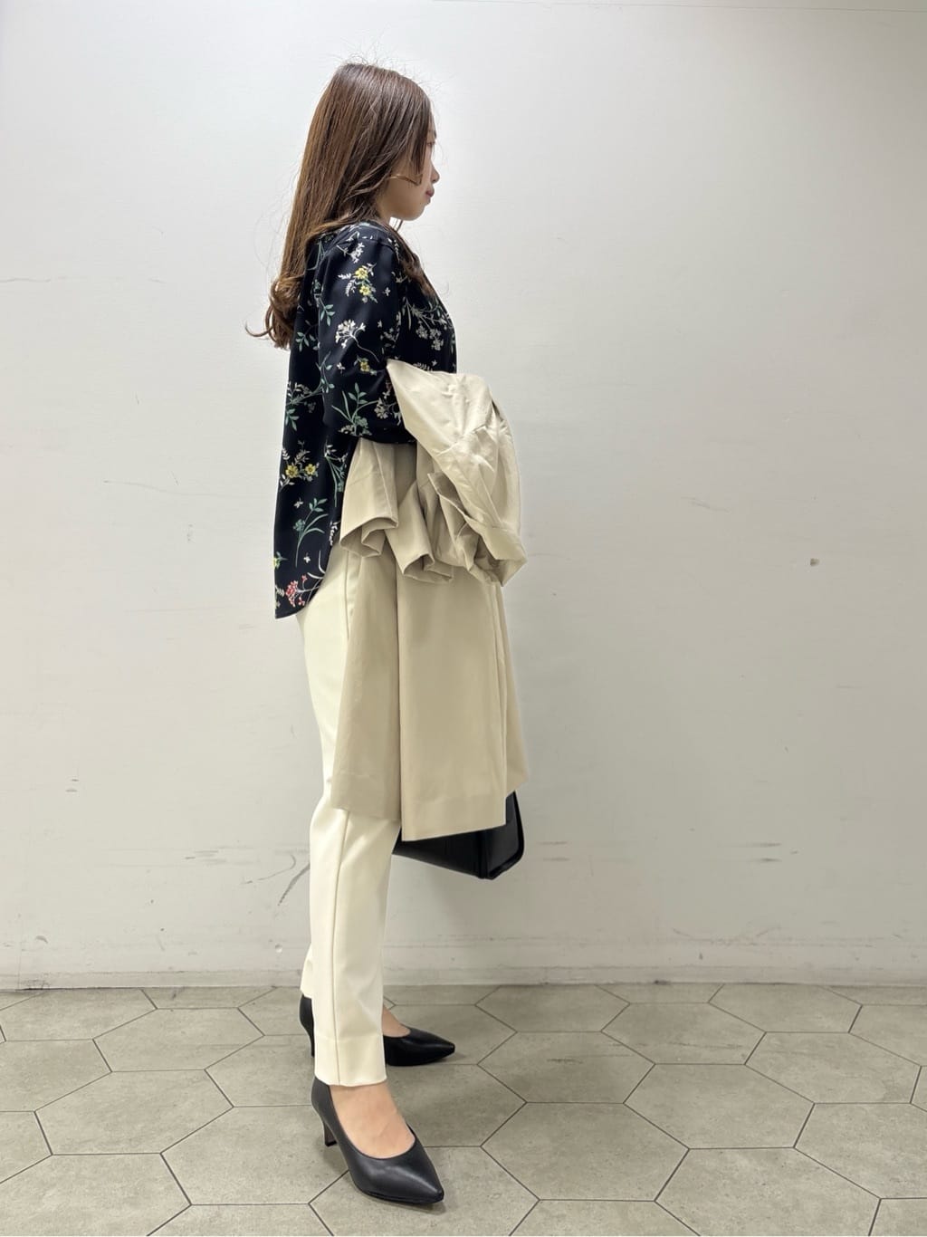 kahoさんの「INDIVI｜【フリー調整／2WAY】Y字シンプルネックレス」を使ったコーディネート