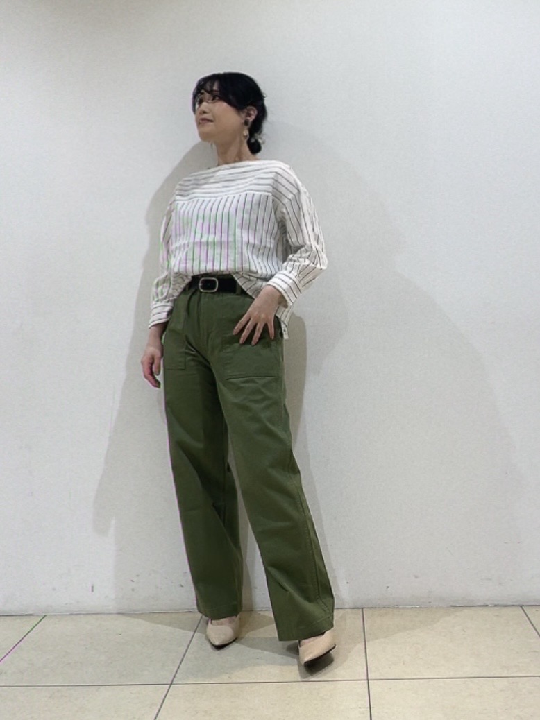 watanabeさんの「UNTITLED｜◆【洗える/6分袖】ボートネックブラウス」を使ったコーディネート