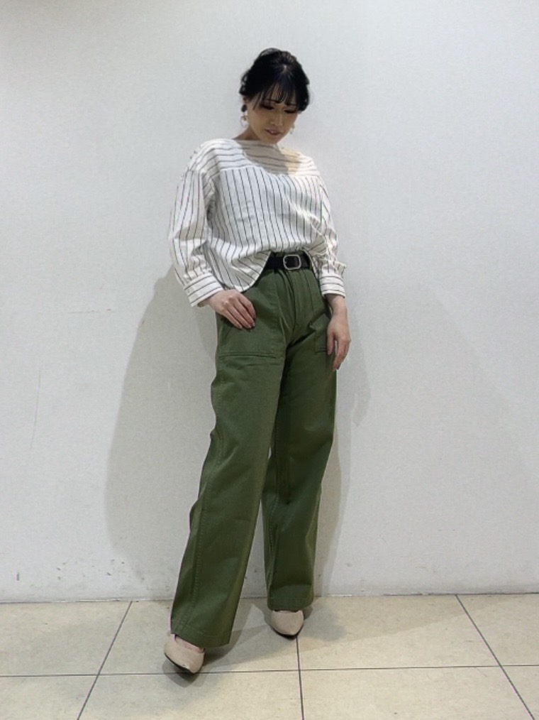 watanabeさんの「UNTITLED｜◆【洗える/6分袖】ボートネックブラウス」を使ったコーディネート