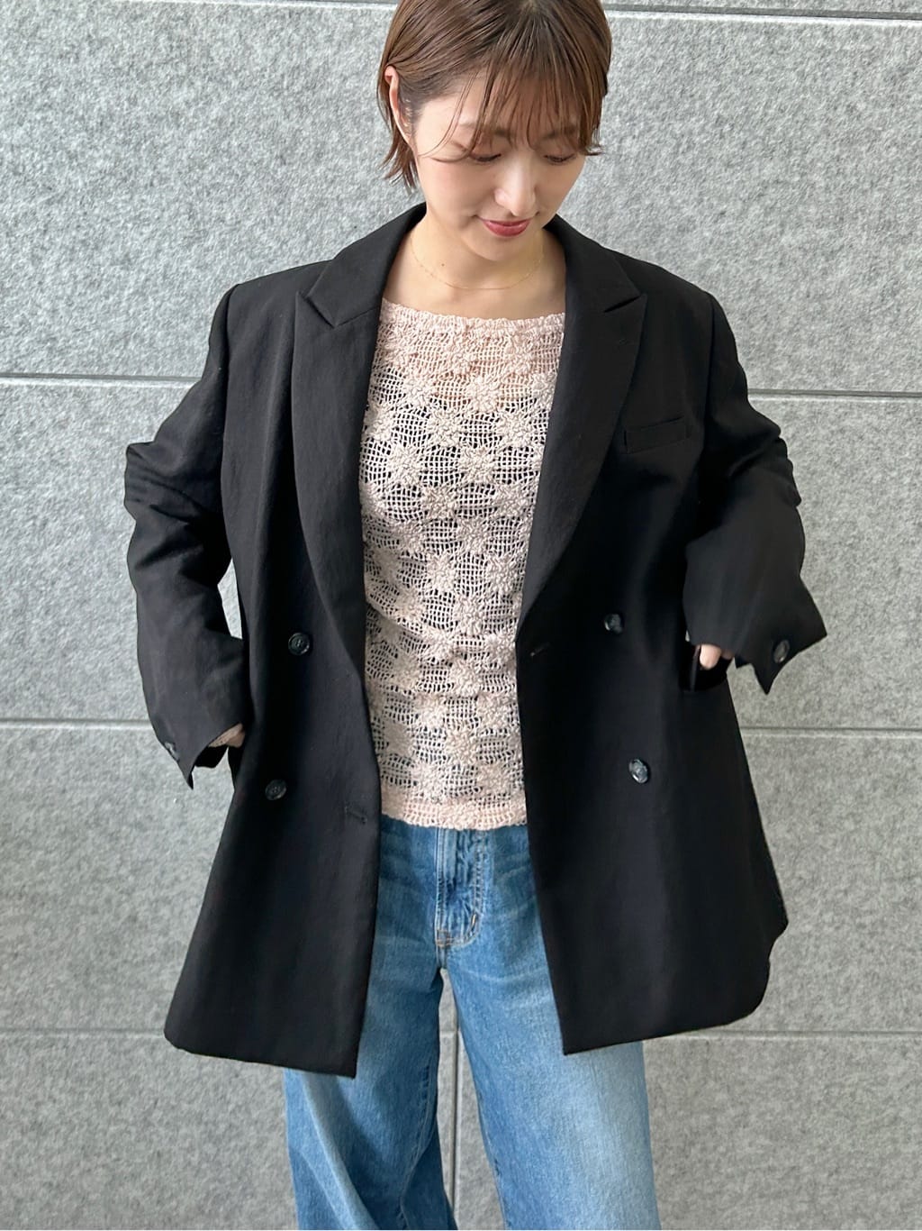 harunaさんの「CODE A｜arc tailored jacket」を使ったコーディネート