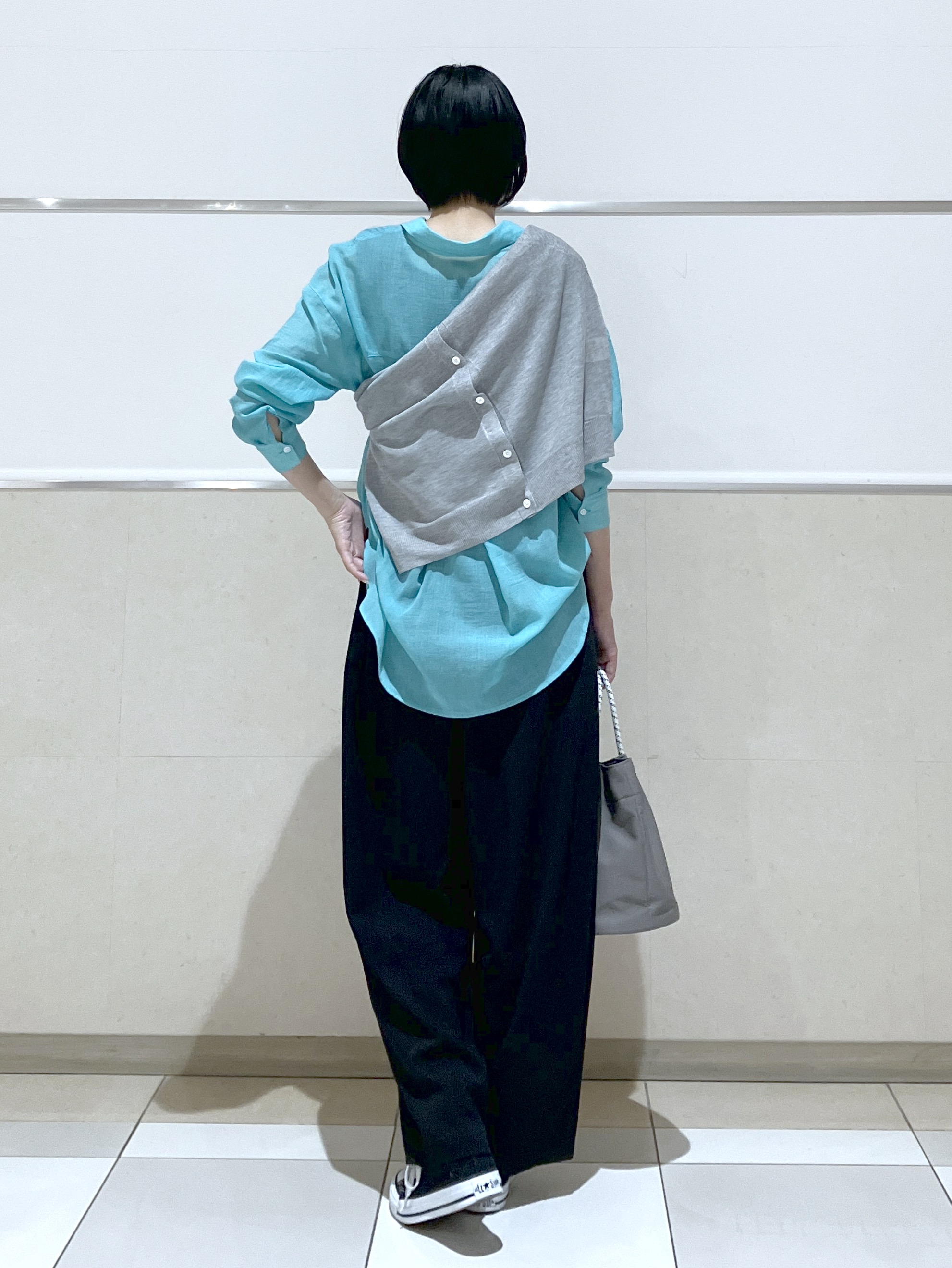eriko さんの「Dessin｜【洗える】シアーカラーシャツ」を使ったコーディネート