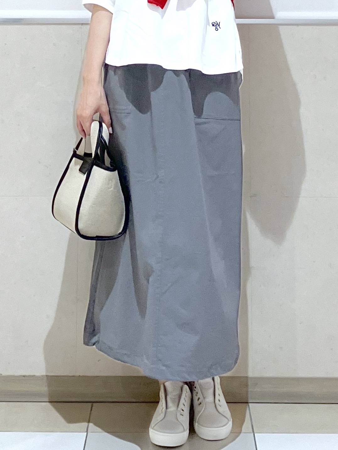 eriko さんの「Dessin｜【360度可愛い】バックヘンリーカットソー5分袖」を使ったコーディネート
