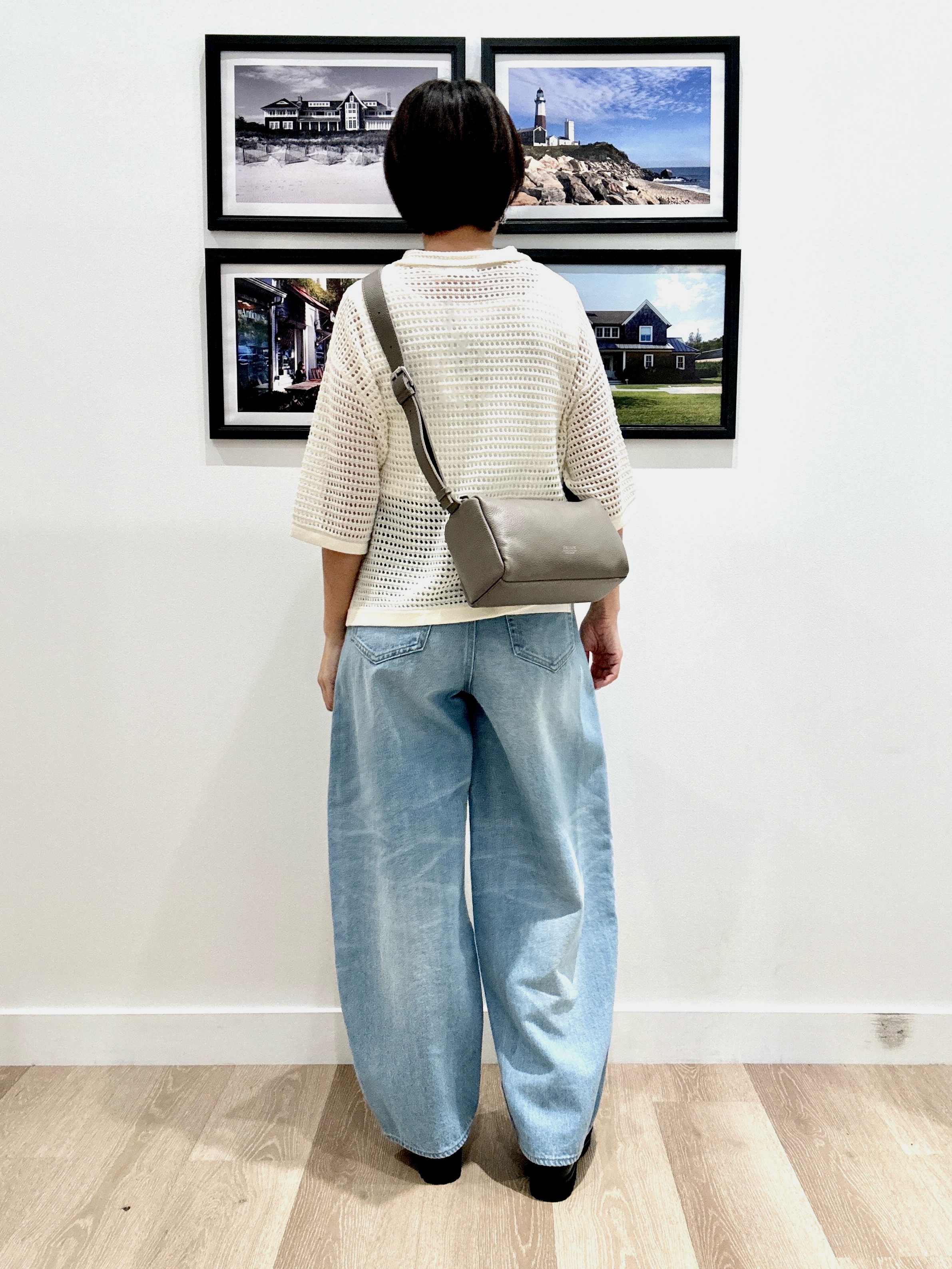 Naoさんの「Dessin｜【洗える】透かし編み襟付きニットカーディガン」を使ったコーディネート