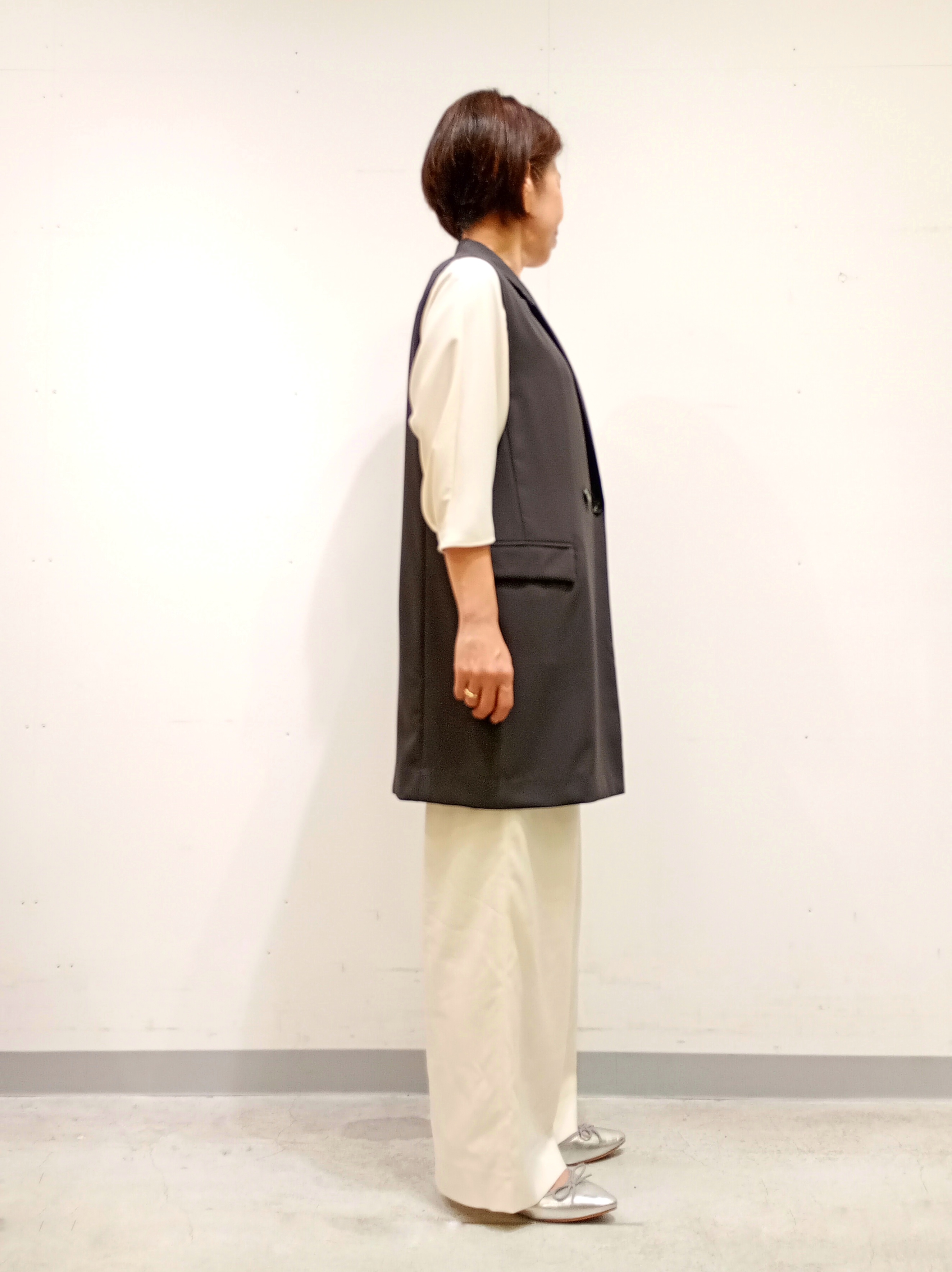 Kさんの「INDIVI｜【接触冷感／透湿／着る日傘】ドルマントップス」を使ったコーディネート