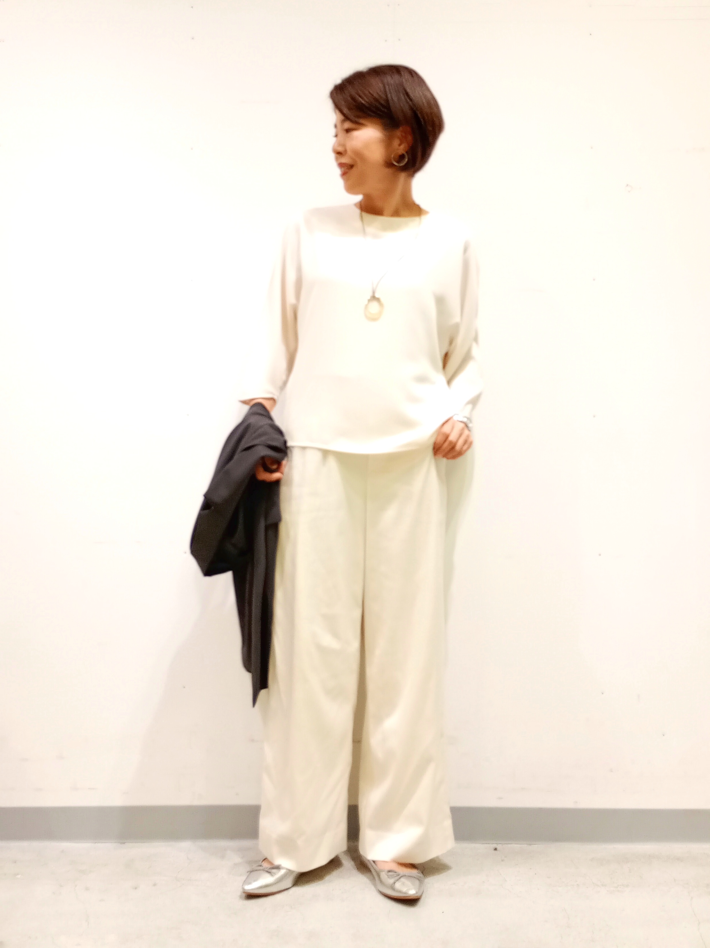 Kさんの「INDIVI｜【接触冷感／透湿／着る日傘】ドルマントップス」を使ったコーディネート