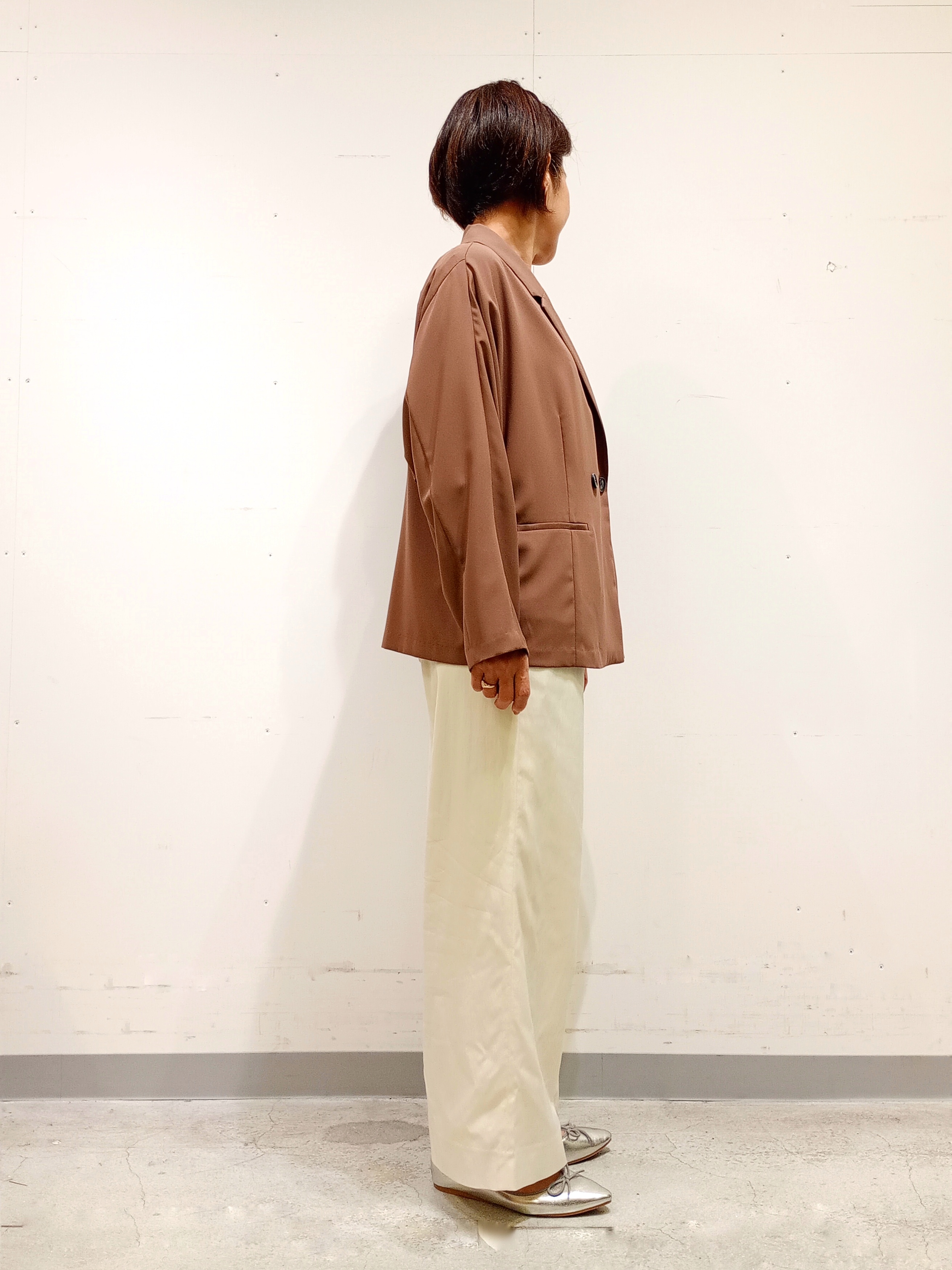 Kさんの「INDIVI｜【接触冷感／透湿／着る日傘】ドルマンダブルジャケット」を使ったコーディネート