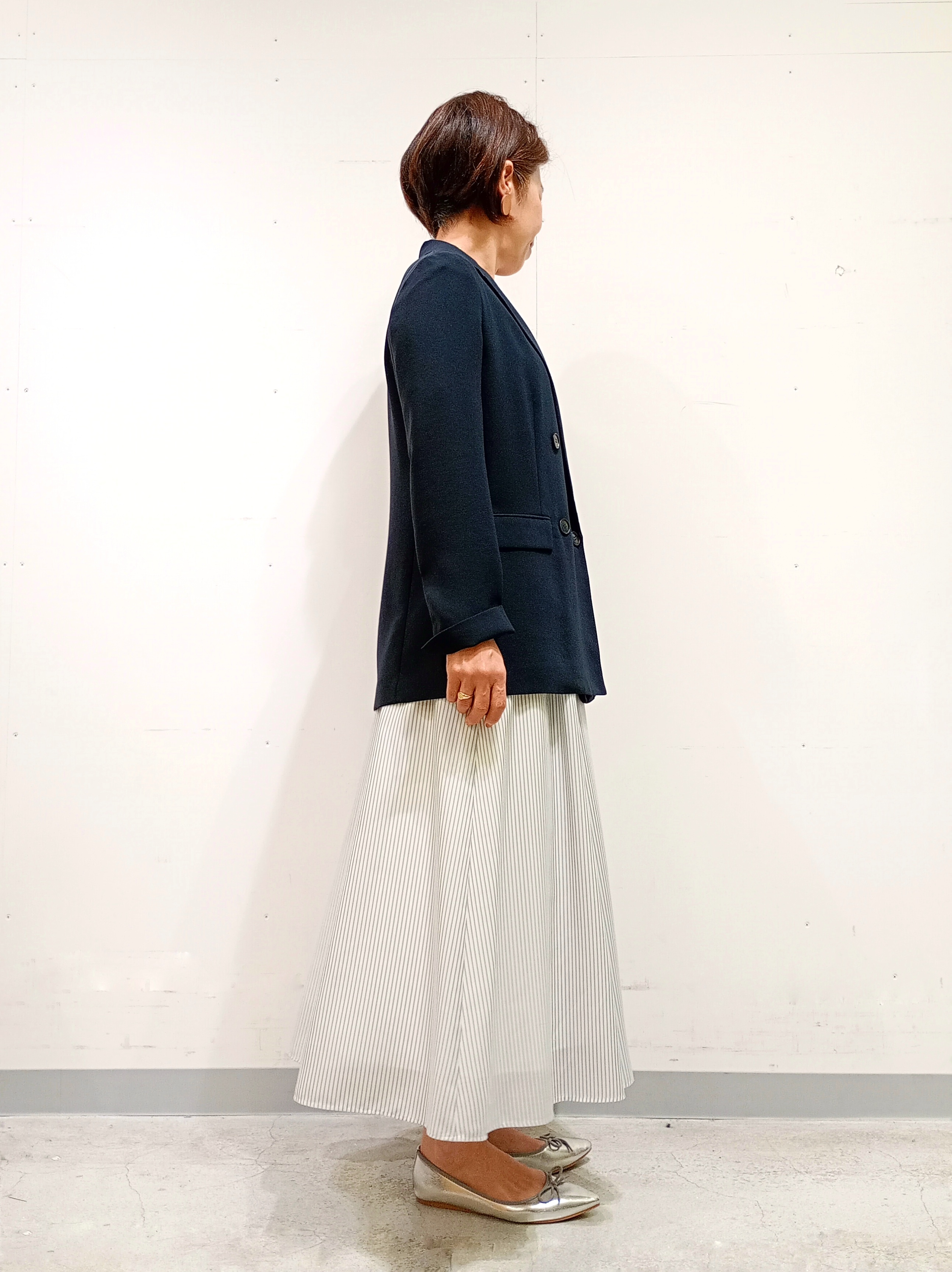 Kさんの「INDIVI｜【洗える／多機能／SETUP可】着る日傘ダブルジャケット」を使ったコーディネート