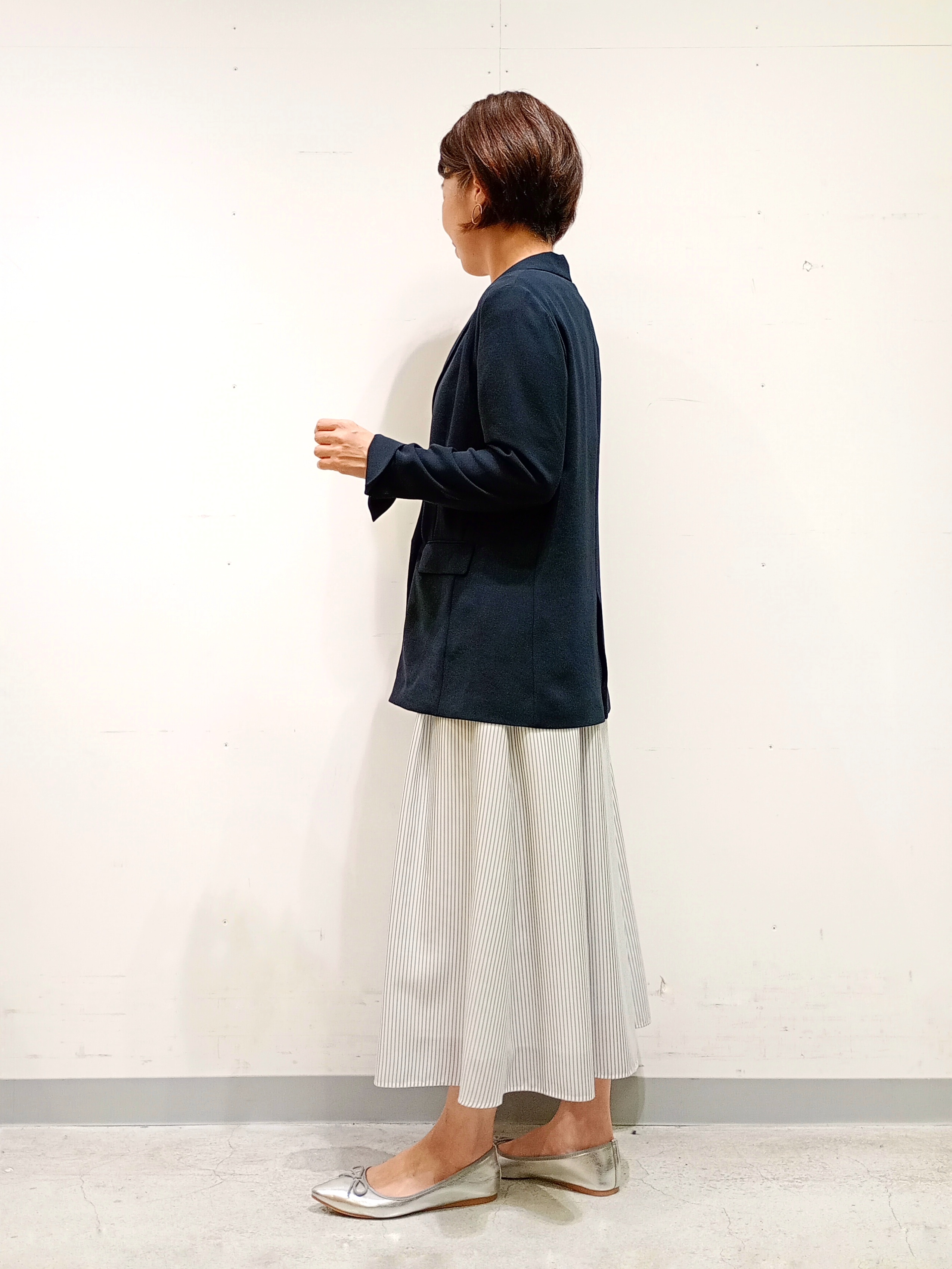 Kさんの「INDIVI｜【洗える／多機能／SETUP可】着る日傘ダブルジャケット」を使ったコーディネート