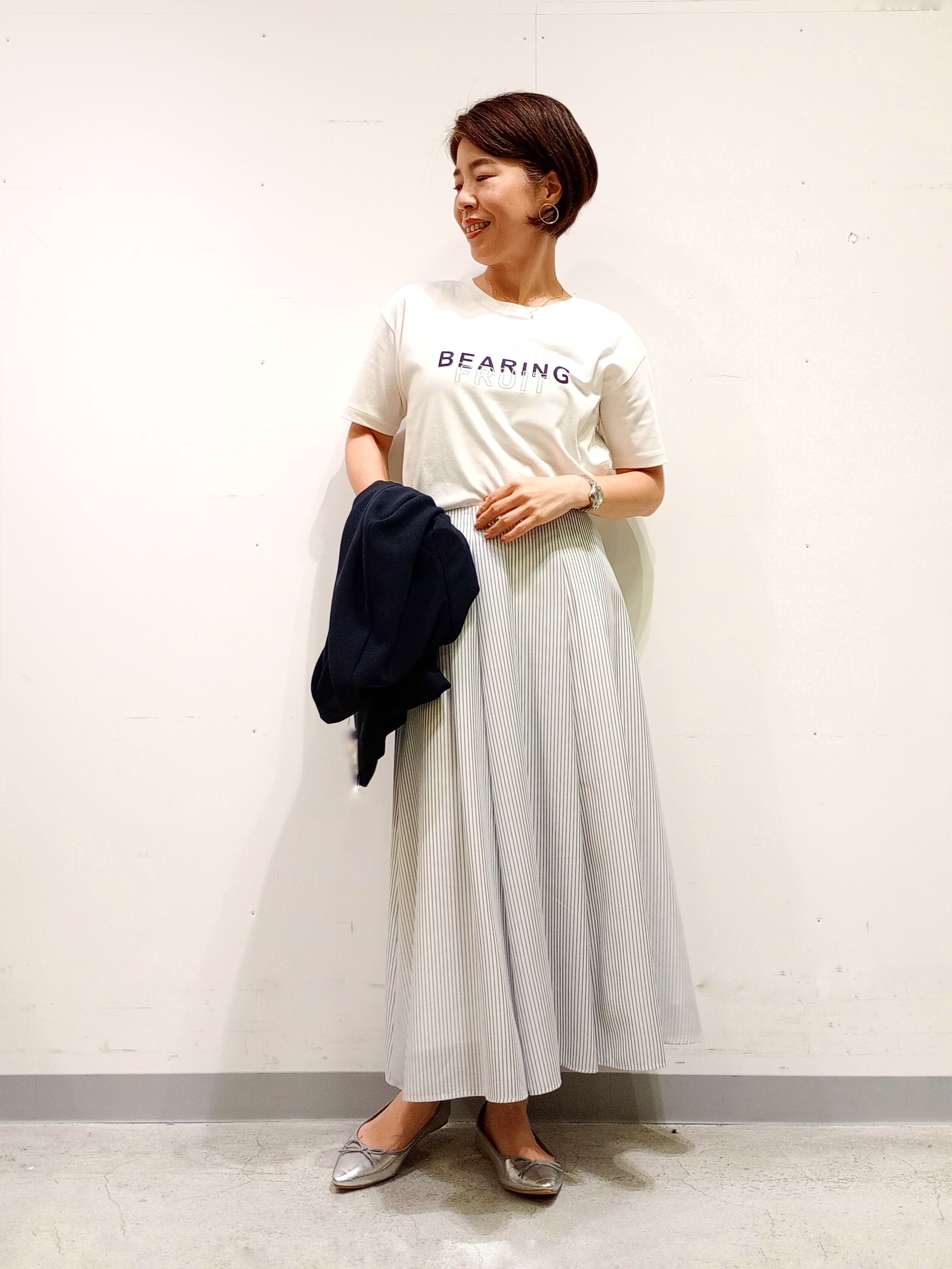 Kさんの「INDIVI｜【洗える／多機能／SETUP可】着る日傘ダブルジャケット」を使ったコーディネート