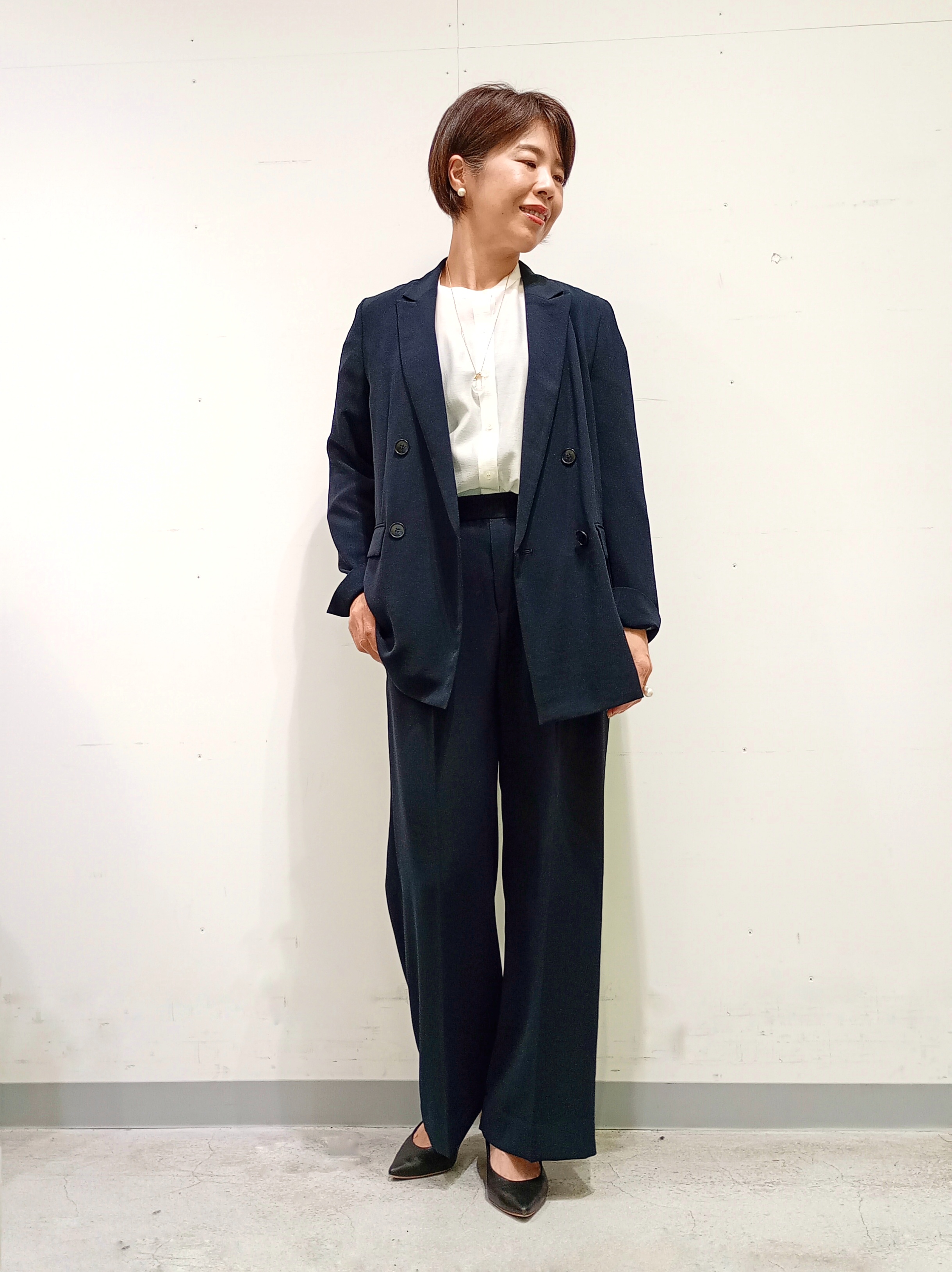 Kさんの「INDIVI｜【洗える／多機能／SETUP可】着る日傘ダブルジャケット」を使ったコーディネート